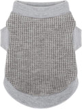 Cozy and Functional Dog Shirts for Small Puppies: Stretchable Gray Attire by Paiaite