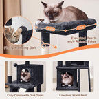Yaheetech Cat Tree for Indoor Pets, 36in Tower Condo w/Extra Large Perch - Image 3