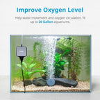NICREW Nano Silent Aquarium Air Pump Black, Aquarium Aerator - Image 3