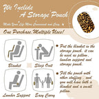 Bnuitland Leopard Print Fleece Flannel Throw - Image 3