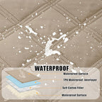 Smiry Waterproof Dog Bed Cover Blanket 40x50, Soft Reversible Pet Blanket - Image 2