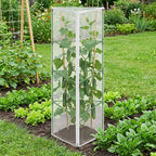 4 Pcs Garden Bird Netting for Triangle Plant Cage, Tomato Trellis Insect Bird - Image 6