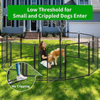 Dog Playpen Outdoor Extra Wide 12 Piece Panels Heavy Duty Anti-Rust - Image 2