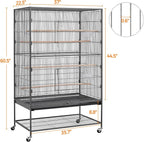 Yaheetech 60.5inch Extra Large Bird Cage Metal Parrot Cage Flight Cage - Image 5