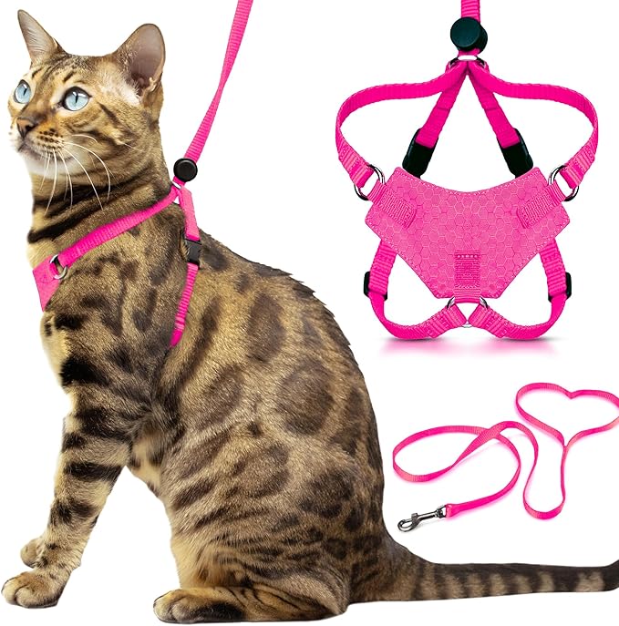 Houdini™ Escape Proof Cat Harness and Leash Set by OutdoorBengal – Tactical Vest by OutdoorBengal
