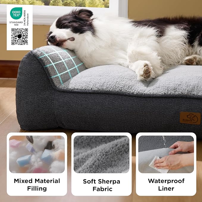 Bedsure SupportMax™ Orthopedic Dog Bed Medium Size Dog - Image 5