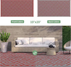 GENIMO Outdoor Rug for Patio Clearance, Lightweight Waterproof RV Camping Mat - Image 2