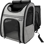 Zavothy Cat Backpack Carrier, Expandable Airline Approved Pet Backpack by Zavothy