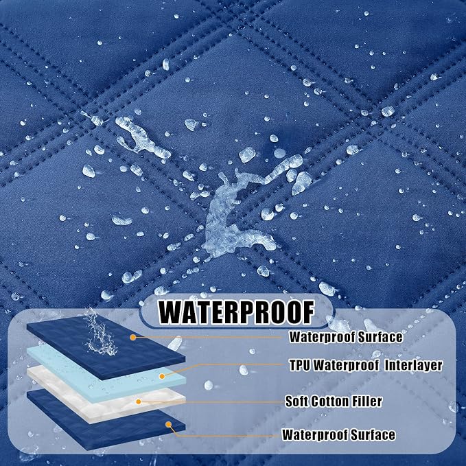 Smiry Waterproof Dog Bed Cover Blanket 52x82, Soft Reversible Pet Blanket - Image 2