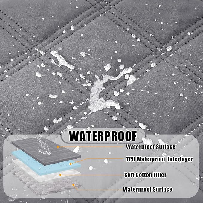 Smiry Waterproof Dog Bed Cover Blanket 82x120, Soft Reversible Pet Blanket - Image 2