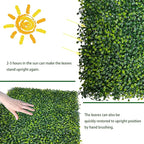 Artificial Boxwood Roll: 40x120 in UV-Anti Faux Ivy Boxwood Hedge Leaf Grass - Image 7