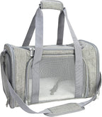 Soft Sided Carrier for Small Medium Cats Dogs, Removable Pad Collapsible Travel by NextFri