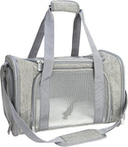Soft Sided Carrier for Small Medium Cats Dogs, TSA Airline Approved Collapsible by NextFri