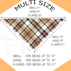 Realeaf Fall Dog Bandanas 2 Pack, Reversible Pet Scarf - Image 2