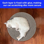 Round cat Scratcher Refill, 10 inch Diameter, 7/8 inch Thickness Scratcher - Image 3
