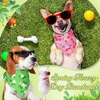 200 Pcs Spring Dog Bandanas Bulk Floral Dog Bandanas - Image 2