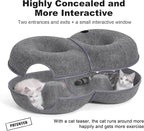 8-Shaped Large Cat Tunnel Bed for Indoor Cats, Infinite Circulation Peekaboo - Image 3