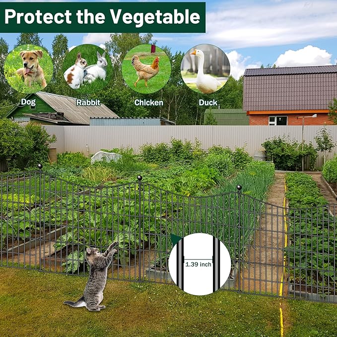 4 Panels Decorative Garden Fence - Image 4