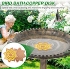 Saillong 2 Pack Bird Bath Copper Disk, Reinforced 99.99% Pure Copper Bird Bath - Image 6