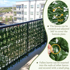Artificial Ivy Privacy Fence Wall Screen, 40X120 in UV-Anti Faux Greenery - Image 4