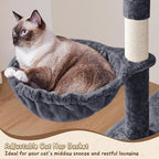 Yaheetech 63.5in Multi-Level Cat Tree Tower Condo - Image 5
