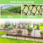Decorative Garden Fence 40in x 30in, 10 Pack No Dig Fence Animal Barrier - Image 6