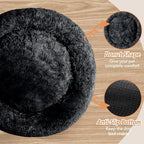 JOLLYVOGUE Calming Dog Bed Medium Size Dog, Anti-Anxiety Donut Medium Pet Bed - Image 3