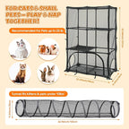 Catio Outdoor Cat Enclosure for Cats & Small Animals, Pet Playpen Cat Climber - Image 3