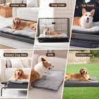 2-Pack Waterproof Dog Bed Large Size Dogs, Plush Cushion & Orthopedic Egg-Crate - Image 8