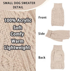 Dog Sweaters for Small Dogs Cute Winter Chihuahua Clothes Pullover Puppy - Image 4