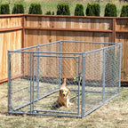 Lucky Dog Heavy Duty Outdoor Galvanized Chain Link Dog Kennel Enclosure - Image 4