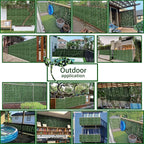 Artificial Fence Privacy Screen: 6FT x 50FT UV-Anti Faux Greenery Backdrop Ivy - Image 5