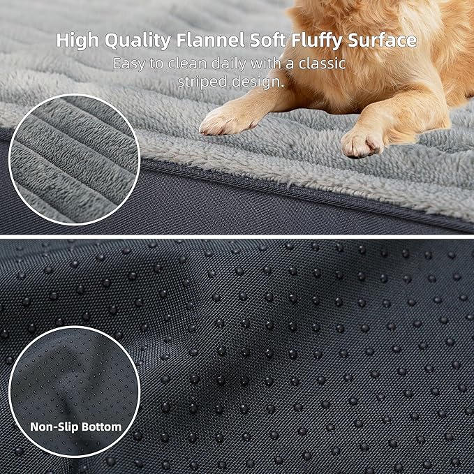 Dog Bed Large Sized Dogs, Orthopedic Flannel Pet Beds - Image 5